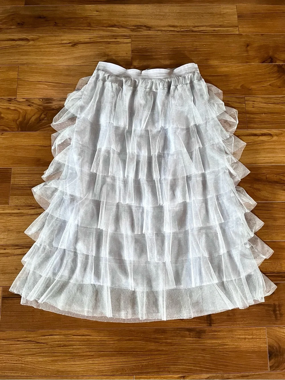 Anthropologie Ashley Tulle Midi Skirt Medium